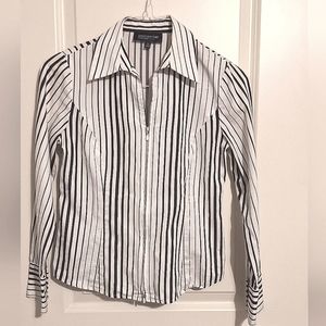 JONES NEW YORK | Signature Petite, Zipper Shirt